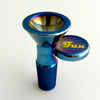 Electroplated 14mm Joint Glass Bowl With Gold Logo