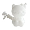 4-1/2" Kitty Design Glass Bong