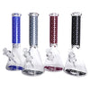 14" Stylish New Designed 7mm Glow in the dark Glass Bong [LV145007]