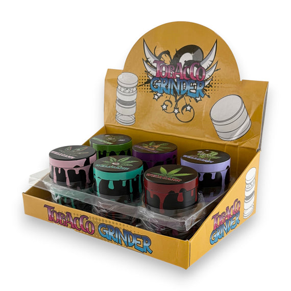 Wellcann 4-Part Leaf Design Grinders – 50mm