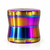 63mm Rainbow Electroplated 4-Part Metal Grinder – 6 PCS Display