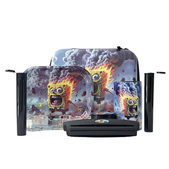 Burnout Sponge Bundle Set w/ LED Ashtray