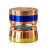 55mm 4-Piece Window Zinc Alloy Grinder – 6-Piece Display Assorted Colors