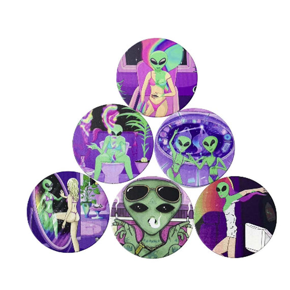 63mm*42mm Alien Lounge  Grinder -Assorted