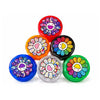 63mm Rainbow Flower 4-Part Plastic Grinder – 12 PCS Display