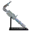 Fortune | 24" Electroplated Gatling Gun Glass Bong with Hardwood Stand