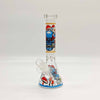 9" 4mm Assorted Characters Beaker Bong