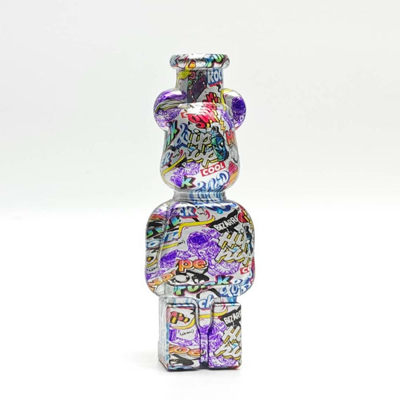 7.5" Hydrographic Bear Water Pipe-Assorted Designs