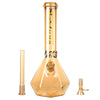 Fortune | 14" 7mm Electroplated Hexagon Glass Bong