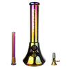 Fortune | Electroplated 14" 7mm New Beaker - 4 Assorted Colours