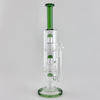 17" Triple Dome Percolator Water Pipe with 14mm Handle Bowl Piece