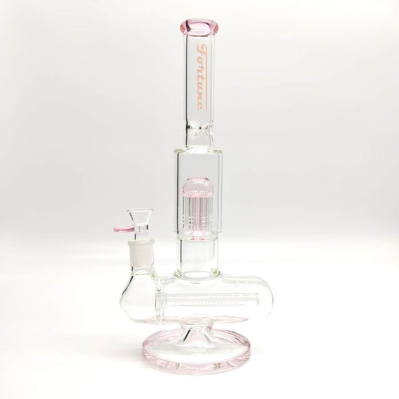 Fortune | 14" Double Inline Stemless to Grid Percolator Bong
