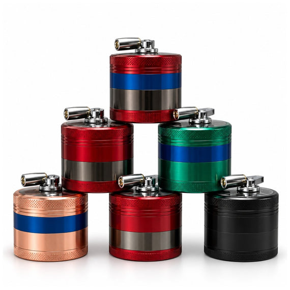 55mm 4-Piece Hand-Crank Metal Grinder