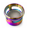 60mm 4-Piece Rainbow Window Zinc Alloy Grinder – 6-Piece Display