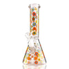 10" Floral Garden Beaker Bong Series – 4mm Thick Glass