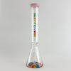 Wellcann 17" Thickened Base Psychedelic Beaker Glass Bong