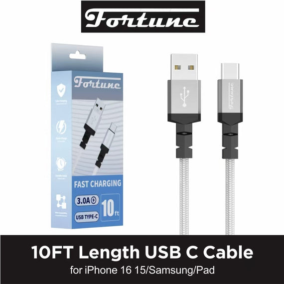 Fortune 10ft USB Type-C  Fast Charging Cable