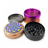 63mm 4-Piece Optical Illusion Metal Grinder – 6-Piece Display