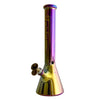14"  4mm Electroplate Glass Bong- Assorted Colour