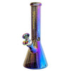 10"  5mm Electroplate Glass Bong- Assorted Colour