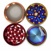 60mm Zinc Alloy 4-Piece Herb Grinder – 6PCS Display