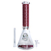 14" Stylish New Designed 7mm Glow in the dark Glass Bong [LV145007]