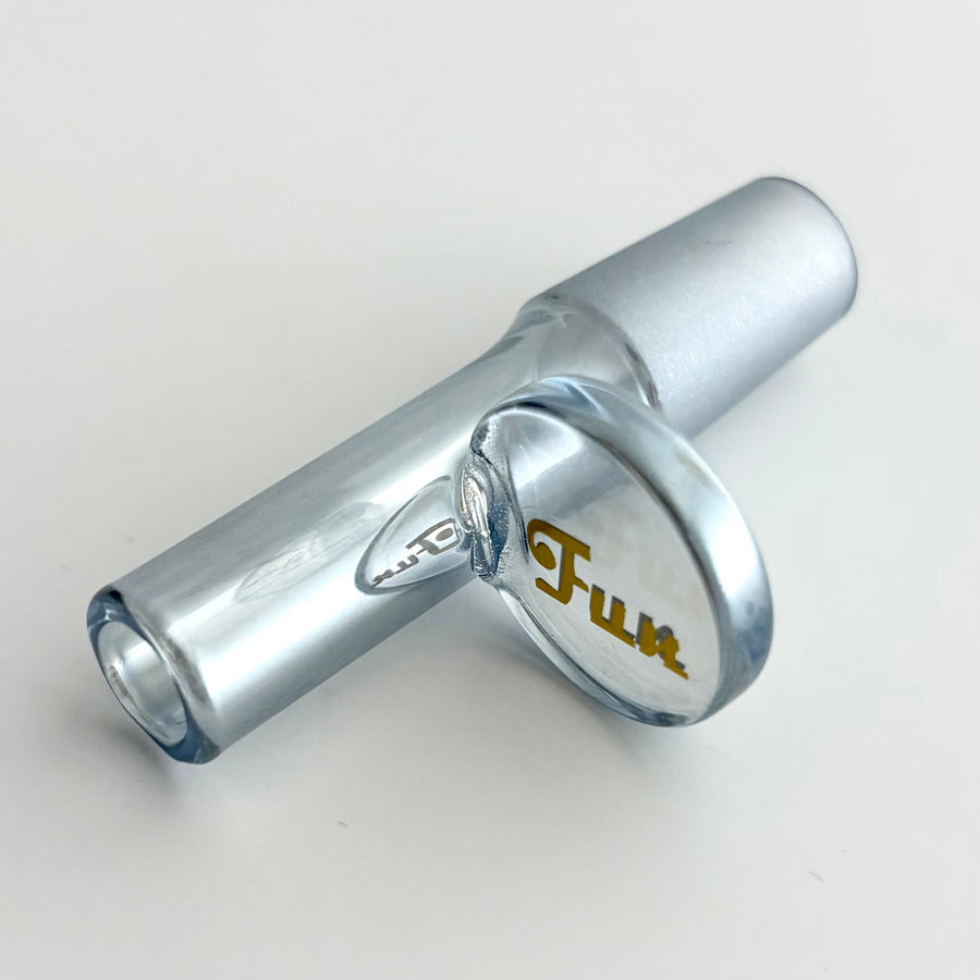 Electroplate 14mm Glass Popper Bowl With Gold Logo