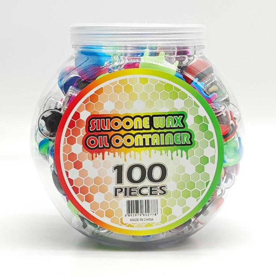 5ml Silicone Wax Container Jar of 100 Storage