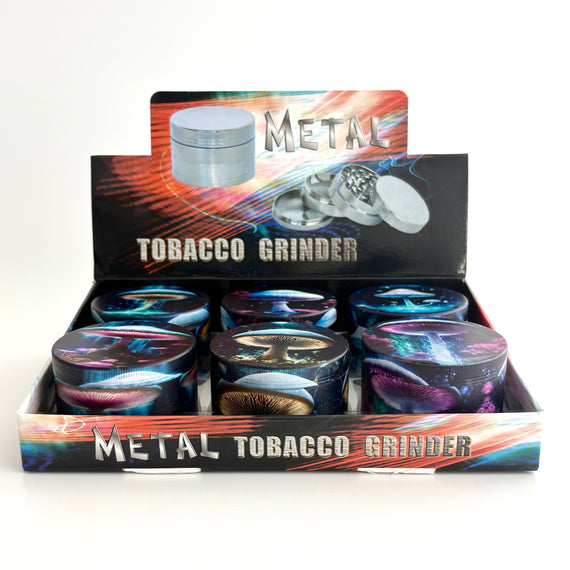 Ghost Mushrooms Design Grinder 63*44mm 4 Parts