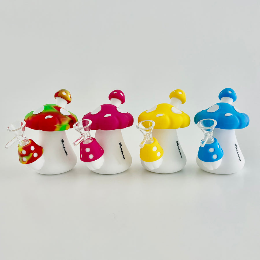 5" Mushroom Silicone Bong