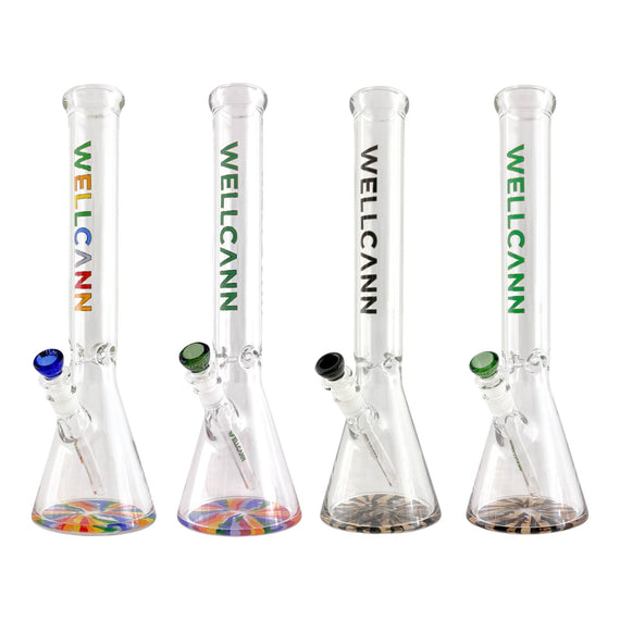 Wellcann | HeavyShield 17" Premium Beaker Bong – 7mm Thick Glass Reinforced Base