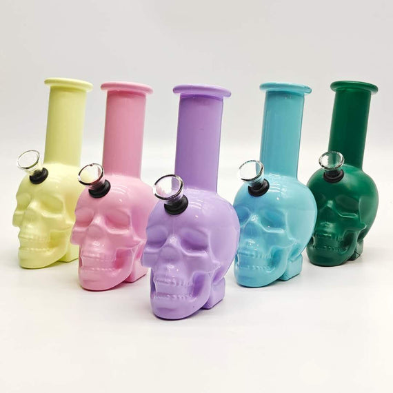 6" Macaron Skull Waterpipe 10Pcs/Box