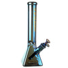 Fortune | Electroplated 14" 7mm Pyramid Base Glass Beaker Bong - 4 Assorted Colours