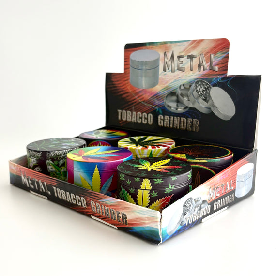 Leaf Design Grinder 63*44mm 4 Parts