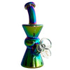 6" Hourglass Design Glass Bong-Assorted Color