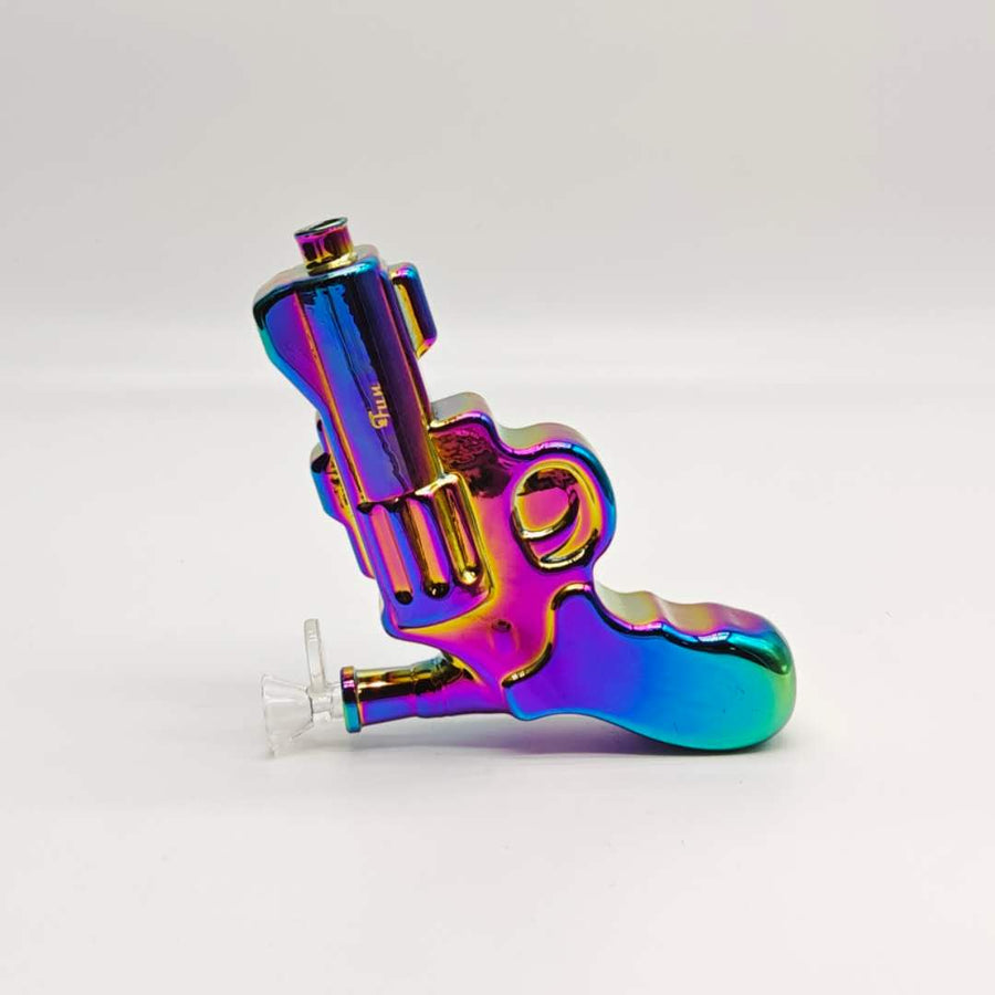 Electroplated 7.5" Pistol Glass Bong