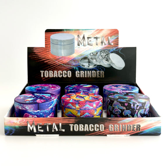 Psychedelic Mushroom Grinder 63*44mm 4 Parts
