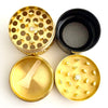 Leaf Engraving Design Grinder 40*39mm 4 Parts