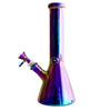 10"  5mm Electroplate Glass Bong- Assorted Colour
