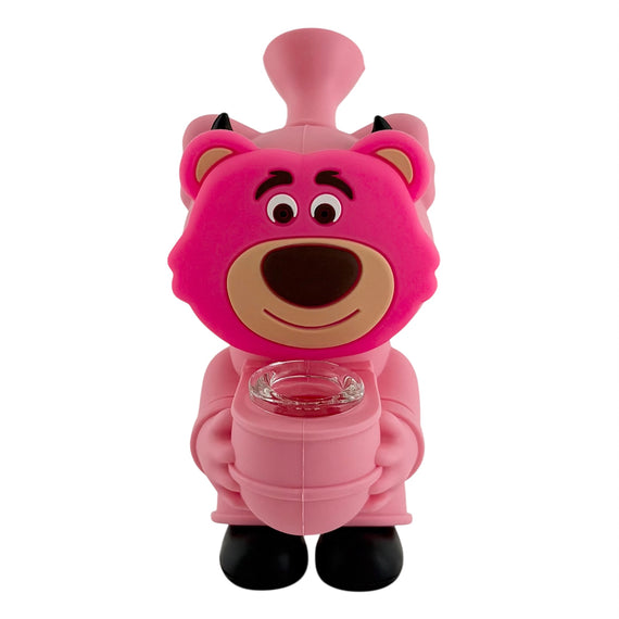 5" Pink Bear Silicone Water Pipe