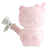 4-1/2" Kitty Design Glass Bong