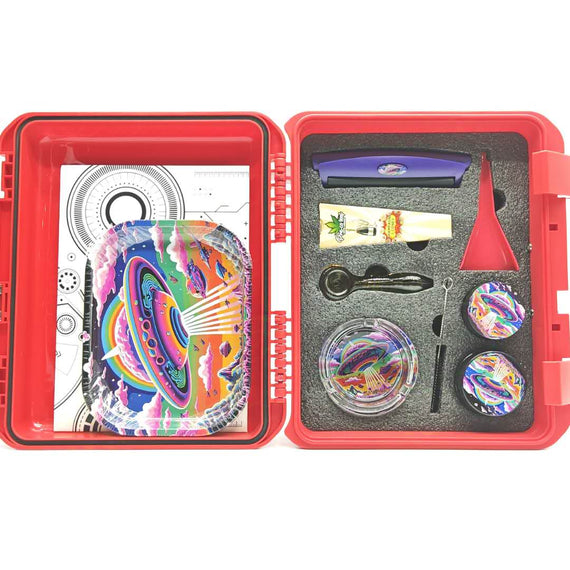 Lock Box With 10 Pcs Smoke Set-Assorted Color