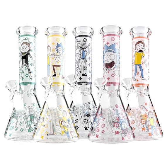 10" Animated Art Beaker Bong Series – 4mm Thick Glass