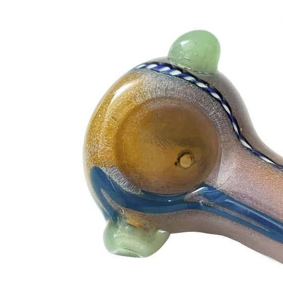 4-1/2 Multi-Color Spoon Glass Pipe
