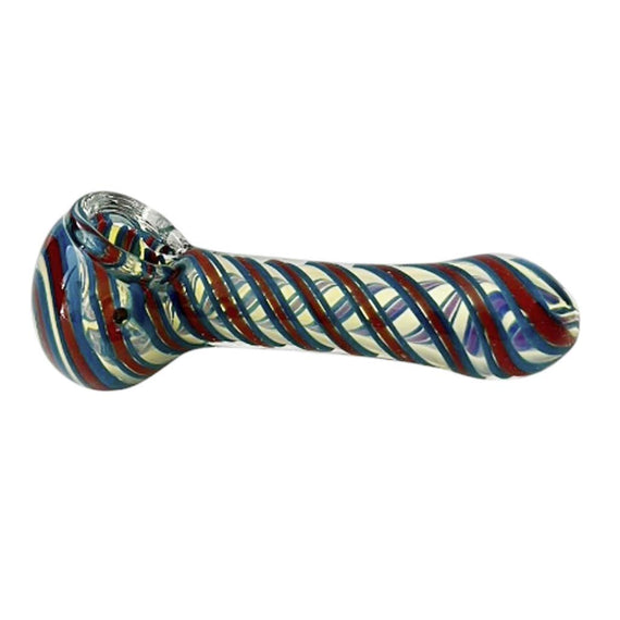 4-1/2" Fusion Spin Spoon Glass Pipe