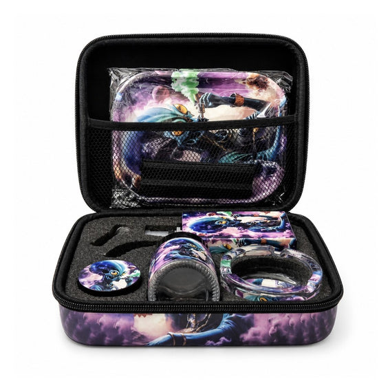 Cosmic Pulse 7.5” Juicy Box Bong Travel Kit