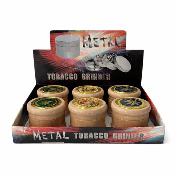 Bamboo Tobacco Grinder – 3-Part