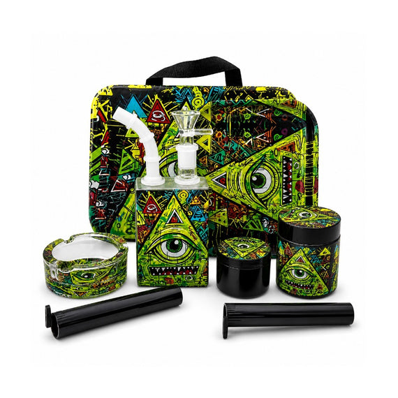 Juicy Box Smoking Set- Neon Triangle Terror