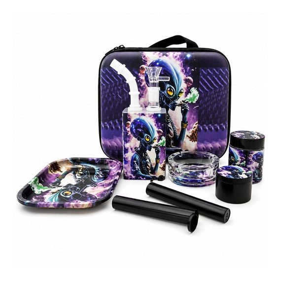 Cosmic Pulse 7.5” Juicy Box Bong Travel Kit