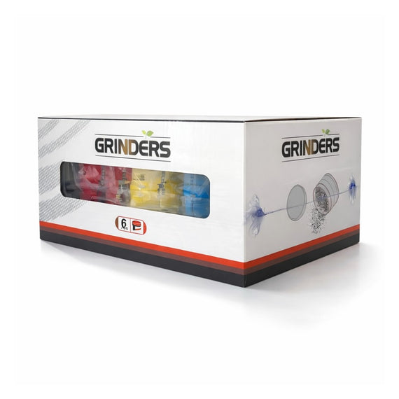 Football Design 3-Part Tobacco Grinder – Display of 6 pcs